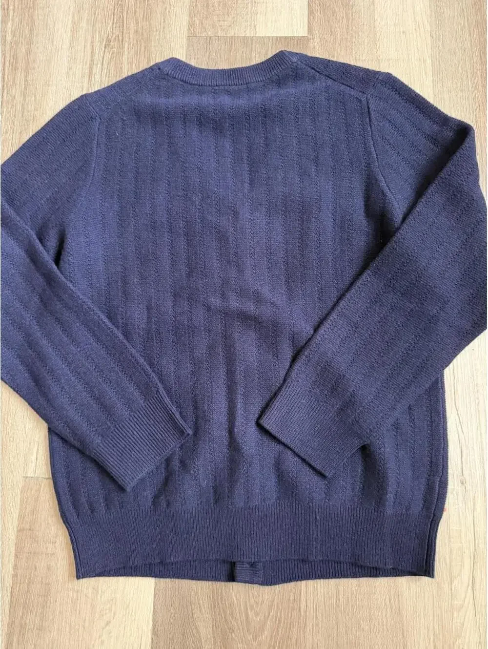 NWT The Tie Bar Chicago Navy Blue Cardigan wool Sweater size M